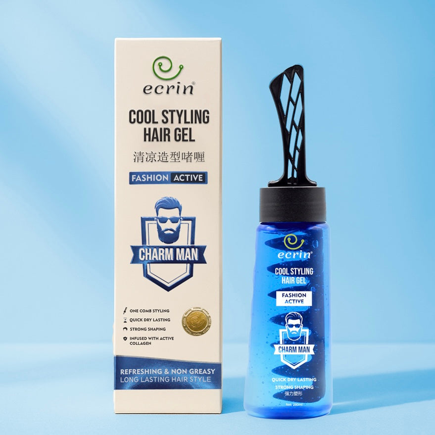 ECRIN COOL STYLING HAIR GEL WITH ACTIVE COLLAGEN - 280ml